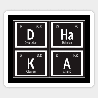 Dhaka Periodic Table Sticker